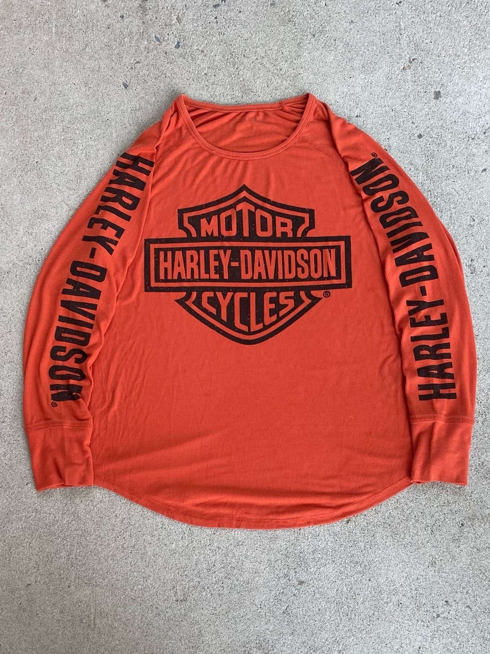 Y2k Harley Davidson Thermal Biker Longsleeve